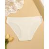 imageFINETOO 6 Pack Womens Seamless Hipster Underwear No Show Panties Invisibles Briefs Soft Stretch Bikini Underwears XSXLIvory