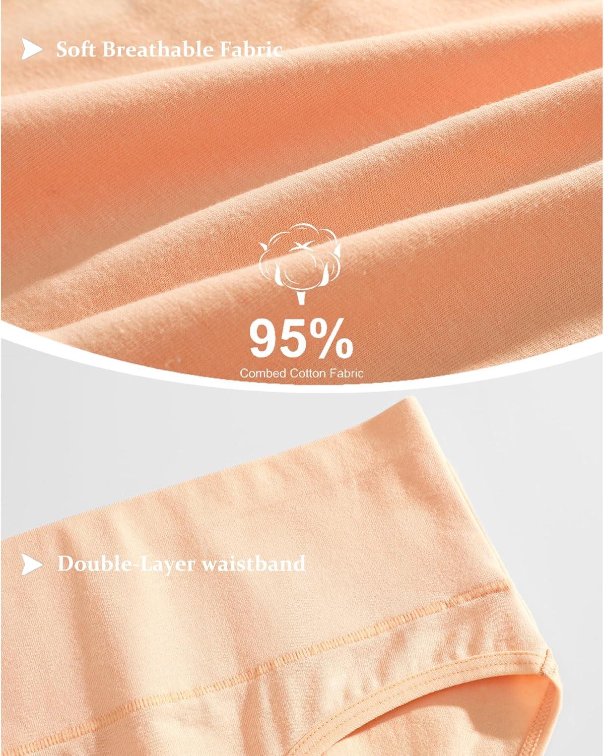imageFINETOO Womens Underwear Mid Rise Cotton Panties Soft Stretch Ladies Briefs Comfortable Underwear women Pack 5A Packs