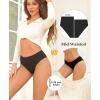 imageFINETOO Womens Underwear Mid Rise Cotton Panties Soft Stretch Ladies Briefs Comfortable Underwear women Pack 5B Packs