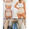 imageFINETOO Tummy Control Shapewear for Women Seamless Body Shaper Underwear High Waisted Panties Moderate Shaping Briefs S3XLA2pack