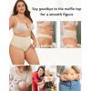 imageFINETOO Tummy Control Shapewear for Women Seamless Body Shaper Underwear High Waisted Panties Moderate Shaping Briefs S3XLA2pack