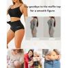 imageFINETOO Tummy Control Shapewear for Women Seamless Body Shaper Underwear High Waisted Panties Moderate Shaping Briefs S3XLB2pack