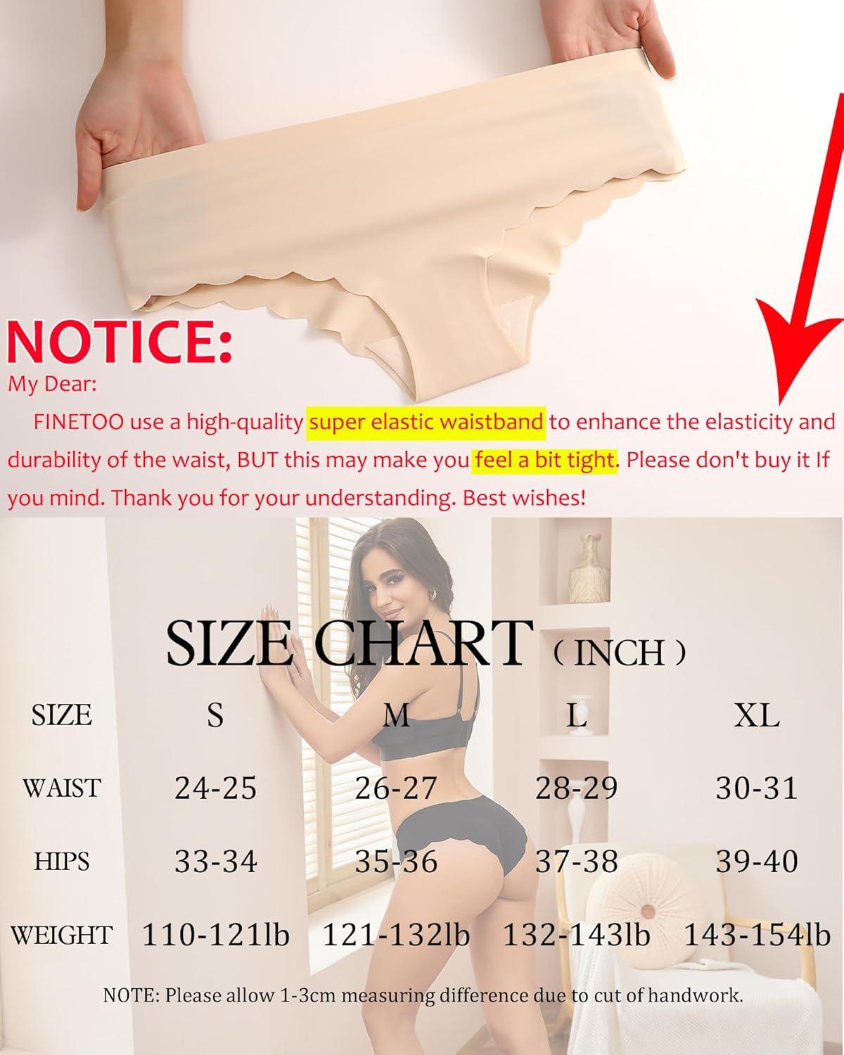 image6 pack Seamless Underwear for Women Sexy Low Rise Hipster Wave Edge No Show Bikini Panties Womens Cheeky SXLBlack3beige3