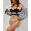 imageFINETOO Seamless Thongs for Women Sexy No Show Panties Invisible Vwaisted Stretch Ladies Underwear 6 PackE6pack