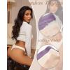 imageFINETOO 6 Pack Seamless Thongs for Women No Show Wavy Edge Side Womens Thong panties Ladies Underwear Sexy Only M Size