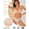 imageFINETOO 6 Pack Seamless Thongs for Women No Show Wavy Edge Side Womens Thong panties Ladies Underwear Sexy Only M Size