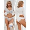 imageCotton Underwear for Women Cheeky Panties Sexy Hipster Bikini Underwear Elastic Waistband Stretch Briefs 5 PackAmulticolor5 Pack