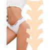 imageCotton Underwear for Women Cheeky Panties Sexy Hipster Bikini Underwear Elastic Waistband Stretch Briefs 5 PackEnude5 Pack