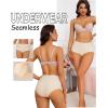 imageFINETOO Womens Underwear Seamless High Waisted Underwear for Women Silky No Show Briefs Breathable Panties for LadiesC 6pack