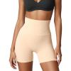 imageFINETOO HighWaisted Shapewear for Women Tummy Control Boy Shorts Seamless NoShow PantiesBeige