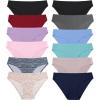 imageFINETOO 12Pack Womens Seamless Underwear No Show Cheeky Panties Invisibles Briefs Soft Stretch Bikini Hipster XSXLFloral E