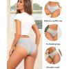 imageFINETOO Womens Underwear Cotton Cheeky Bikini Mid Rise Stretch Ladies Panties Soft Breathable Underwear Women Pack 5A Packs