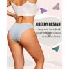 imageFINETOO Cotton Underwear for Women Sexy Low Rise Ribbed Hipster Breathable Soft Womens Bikini Girls Panties Cheeky S3XLSeta9pack