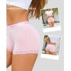imageFINETOO Cotton Boyshort Underwear for Women Lace Boxer Briefs Full Coverage Soft Panties for Lady Girls 6 PackBlackwhitegreypinkpurplebeige
