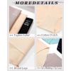 imageFINETOO Light Tummy Control Underwear Women High Waisted Briefs Plus Size Shapewear Under Dress Ladies Panties SXXXLBlackblacknudekhaki