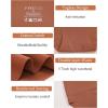 imageFINETOO Light Tummy Control Underwear Women High Waisted Briefs Plus Size Shapewear Under Dress Ladies Panties SXXXLBlacknudebrowncoffee