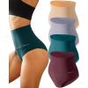 imageFINETOO Light Tummy Control Underwear Women High Waisted Briefs Plus Size Shapewear Under Dress Ladies Panties SXXXLSet24pack