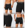 imageFINETOO Mens Underwear Boxer Briefs Soft Breathable Cotton Wide Waistband Men Underwear 3 PackAblack3 Pack