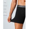imageFINETOO Mens Underwear Boxer Briefs Soft Breathable Cotton Wide Waistband Men Underwear 3 PackAblack3 Pack