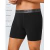 imageFINETOO Mens Underwear Boxer Briefs Soft Breathable Cotton Wide Waistband Men Underwear 3 PackAblack3 Pack