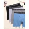 imageFINETOO Mens Underwear Boxer Briefs Soft Breathable Cotton Wide Waistband Men Underwear 3 PackBgrey3 Pack