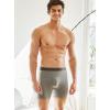 imageFINETOO Mens Underwear Boxer Briefs Soft Breathable Cotton Wide Waistband Men Underwear 3 PackBgrey3 Pack