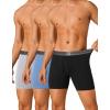 imageFINETOO Mens Underwear Boxer Briefs Soft Breathable Cotton Wide Waistband Men Underwear 3 PackBgrey3 Pack