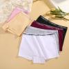 image:imageFINETOO Womens Cotton Boy Shorts Underwear Full Coverage Soft Boxer Briefs High Waisted Panties for Lady Girls 6 PackBlackgrape Purpleash Graywhitepinkbeige