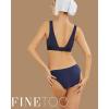 image:imageFINETOO 6 Pack Womens Seamless Hipster Underwear No Show Panties Invisibles Briefs Soft Stretch Bikini Underwears XSXLColor6b