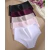 image:imageFINETOO Women Underwear Seamless Sexy High Waisted Briefs Wave Edge No Show Bikini PantiesColor a V1
