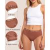 image:imageFINETOO Cotton underwear for women Cheeky Bikini Panties Low Rise Soft Lace Hipster Sexy Panty for Dailywear 6 PackColor A6