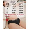image:imageFINETOO Cotton underwear for women Cheeky Bikini Panties Low Rise Soft Lace Hipster Sexy Panty for Dailywear 6 PackColor A6
