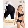 image:imageFINETOO 6 Pack Womens Seamless Underwear Full Coverage No Show Hipster Panties Sexy Stretchy Invisible Briefs Bikini LingerieColor D