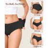 image:imageFINETOO 6 Pack Womens Seamless Underwear Full Coverage No Show Hipster Panties Sexy Stretchy Invisible Briefs Bikini LingerieColor F