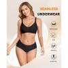image:imageFINETOO 6 Pack Womens Seamless Underwear Full Coverage No Show Hipster Panties Sexy Stretchy Invisible Briefs Bikini LingerieColor G