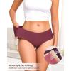 image:imageFINETOO 6 Pack Womens Seamless Underwear Full Coverage No Show Hipster Panties Sexy Stretchy Invisible Briefs Bikini LingerieColor a