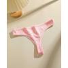 image:imageFINETOO Cotton Thongs for Women Soft Low Rise Sexy Thong Ladies Panties Womens Underwear 6 Pack XSXXXLColor6pp