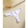 image:imageFINETOO Cotton Thongs for Women Soft Low Rise Sexy Thong Ladies Panties Womens Underwear 6 Pack XSXXXLColor6qq