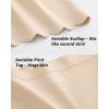 image:imageFINETOO Womens Seamless Boy Shorts Underwear No Show Panties Scalloped Edge Soft Stretch Briefs for Ladies 6 PackBeige
