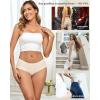 image:imageFINETOO 6 Pack Womens Seamless Underwear Full Coverage No Show Hipster Panties Sexy Stretchy Invisible Briefs Bikini LingerieColor K