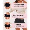 image:imageFINETOO Boyshort Underwear for Women Cotton Boxer Briefs Full Coverage Ladies BoyShorts Panties 5 PackE5pack