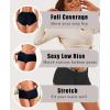image:imageFINETOO Boyshort Underwear for Women Cotton Boxer Briefs Full Coverage Ladies BoyShorts Panties 5 PackF5pack
