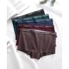 image:imageFINETOO Boyshort Underwear for Women Cotton Boxer Briefs Full Coverage Ladies BoyShorts Panties 5 PackF5pack