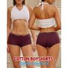 image:imageFINETOO Boyshort Underwear for Women Cotton Boxer Briefs Full Coverage Ladies BoyShorts Panties 5 PackF5pack