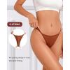 image:imageFINETOO 8 Pack Cotton Thongs for Women Sexy Gstring Thong Underwear Seamless Low Rise Tback Panties for Ladies Lingerie8 Piecesa