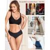 image:imageFINETOO 6 Pack Womens Seamless Underwear Full Coverage No Show Hipster Panties Sexy Stretchy Invisible Briefs Bikini LingerieColor J
