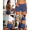 image:imageFINETOO Womens Cotton Boy Shorts Underwear Full Coverage Soft Boxer Briefs High Waisted Panties for Lady Girls 6 PackColor 5