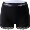 image:imageFINETOO Boy Shorts Underwear for women Ladies Cotton Boxers Briefs Stretch High Waisted Full Coverage Lace Panties 6 PackColor 2