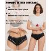 image:imageFINETOO Cotton underwear for women Cheeky Bikini Low Rise Soft Lace Hipster Ladies Sexy Panties 6 PackBlack6
