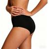 image:imageFINETOO Seamless Underwear for Women No show Sexy High Waisted Panties Full coverage Ladies Bikini Briefs 6 packs